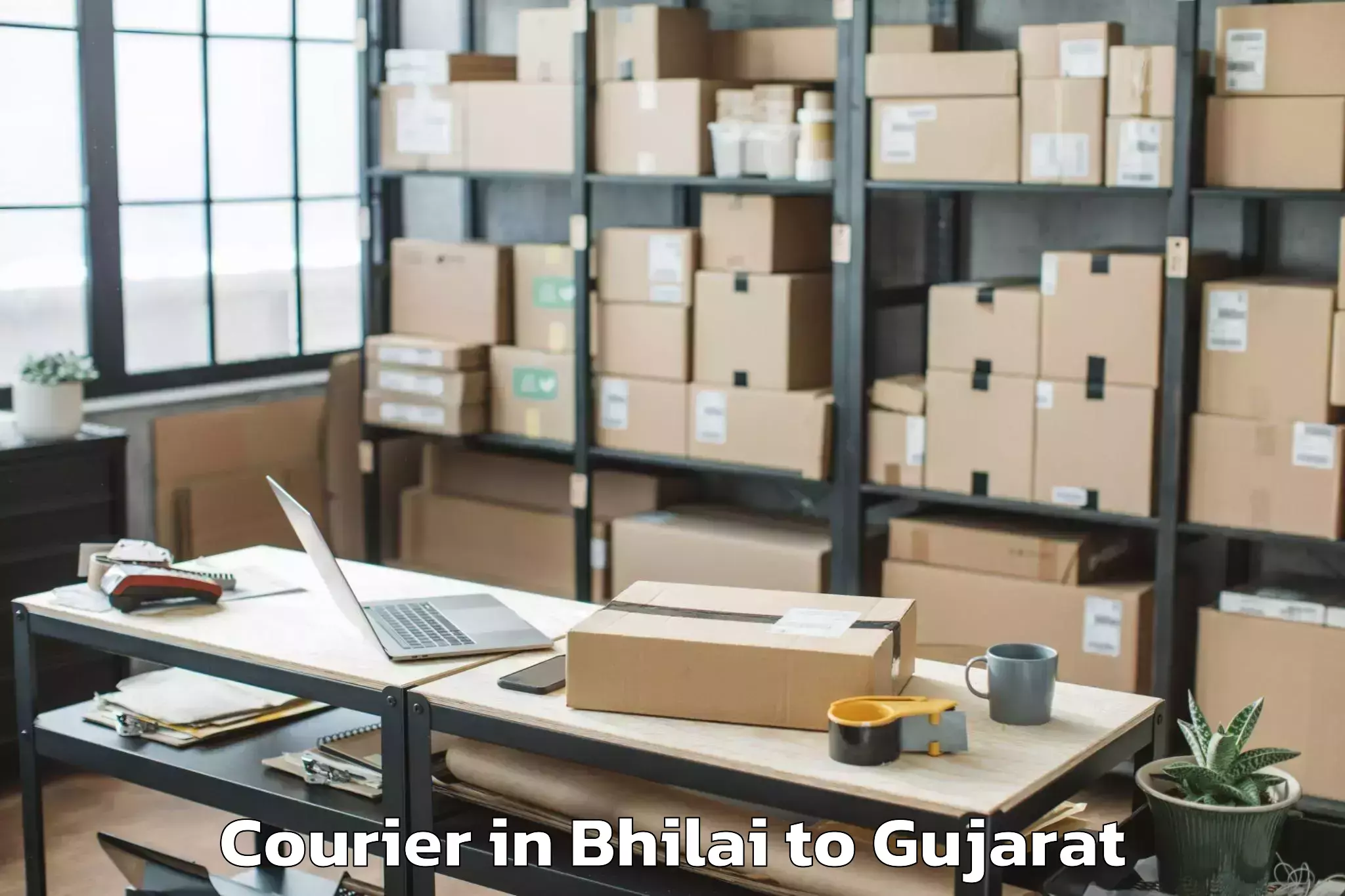 Get Bhilai to Vansda Courier